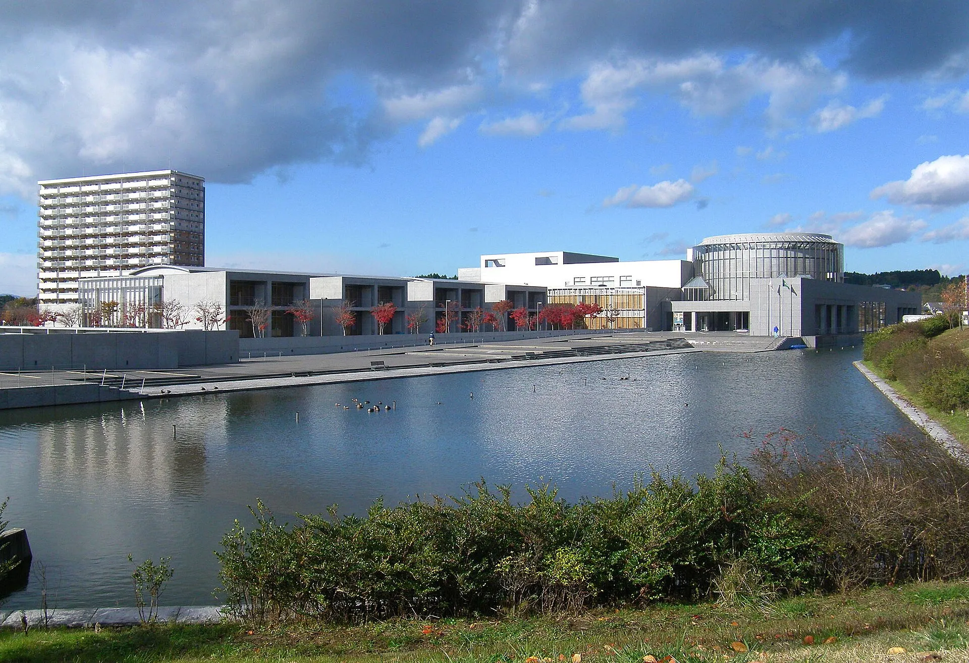 The exterior of Tohoku History Museum in Tagajo, photographed in November 2008.